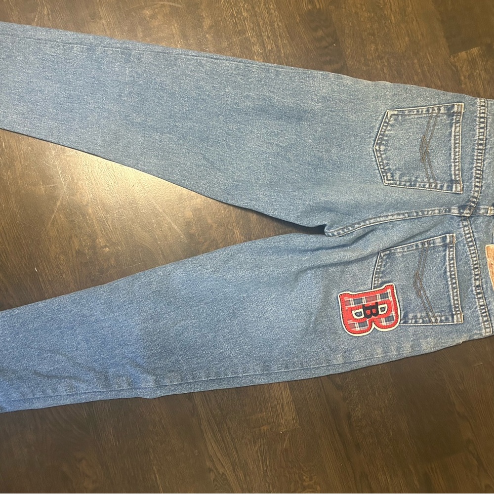 Blue Denim Jeans with Patch